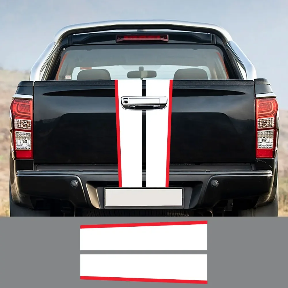 Pickup Rear Tailgat Sticker Decal Auto Tuning Accessories For Isuzu Dmax Dodge RAM Toyota Hilux Tacoma Jeep Gladiator Ford F150