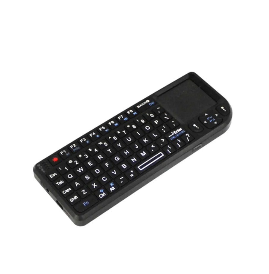 2.4G Wireless Keyboard with Touchpad, Rechargeable for HTPC Smart TV Raspberry Pi, Mini Handheld PC Controller