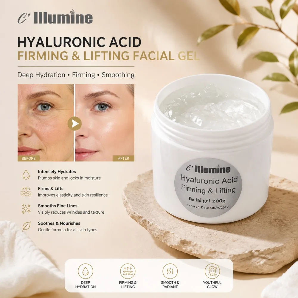 Hyaluronic Acid Gel Skin Care Anti-Aging Replenishment Fresh Elastic Skin Caring Lift Remove Fine Lines