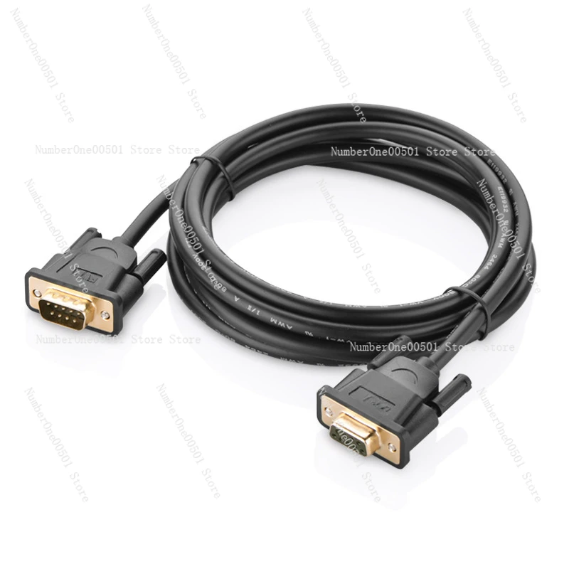 Serial cable RS232 serial cable extension male to female COM cable DB9 nine-pin  1.5 meters