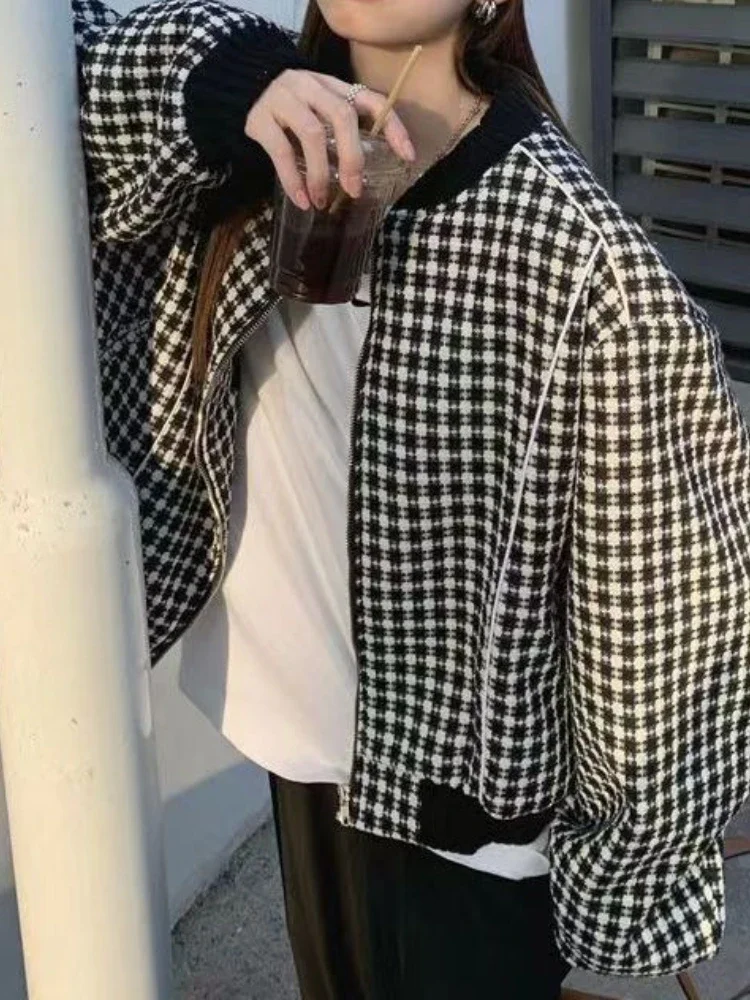 Student Spring New Korean Loose Temperament Houndstrap Popular Baseball Suit 5