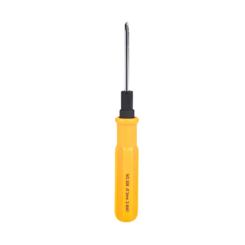 2 Sides Slotted Cross Screwdrivers Double Head Portable Tools For Repair-Remover Offering-Medium Size For Handling-Heavy-duty