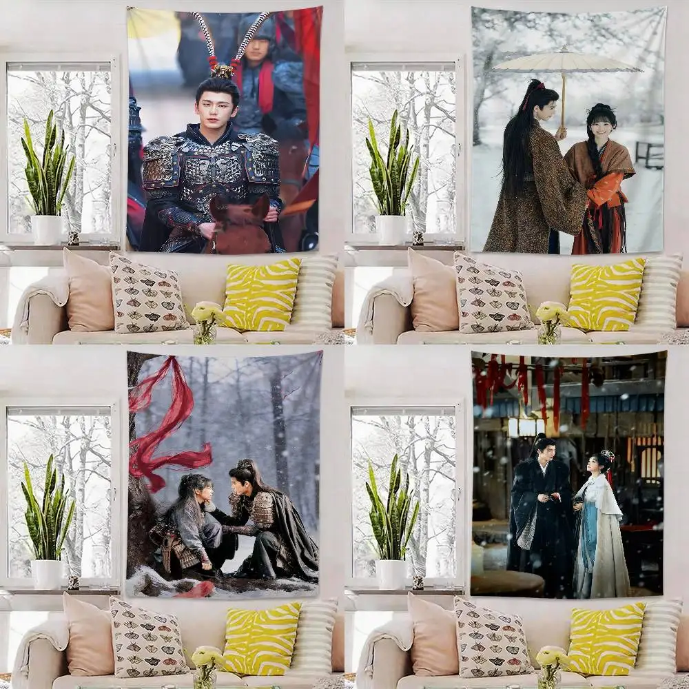 

Drama P-Pursuit Of Jade zhuyu zhanglinghe Flag Digital Printing Banner for Garage Wall Out Door Decoration