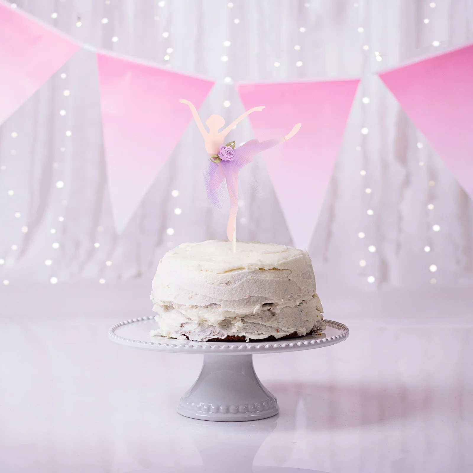 Décoration de gâteau Chi pour filles, 5 pièces, violet, pour réception de mariage, fête d'anniversaire