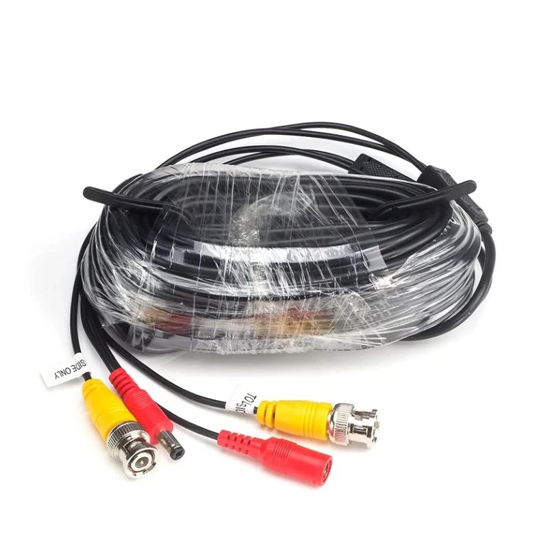 AHD Camera Cable BNC+DC Connector 2 in 1 BNC Coaxial Video Power Analog Cameras Wire For Security CCTV DVR System