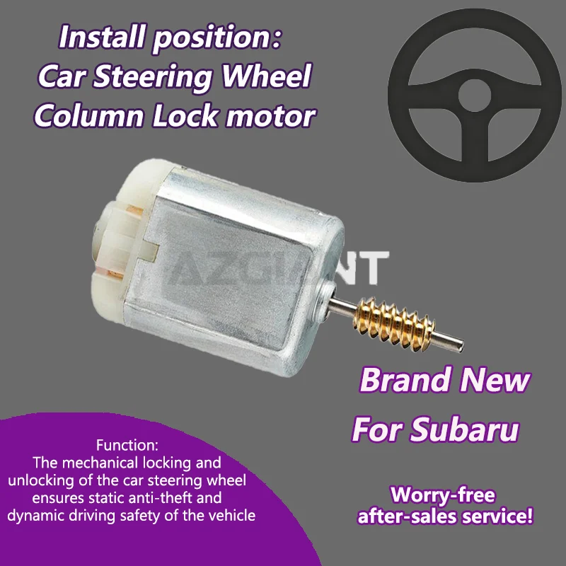 AZGIANT 13800 RPM Car Steering Column Lock motor For 2004-2009 Subaru Legacy  strong power 0.11A carbon brush tool Repair