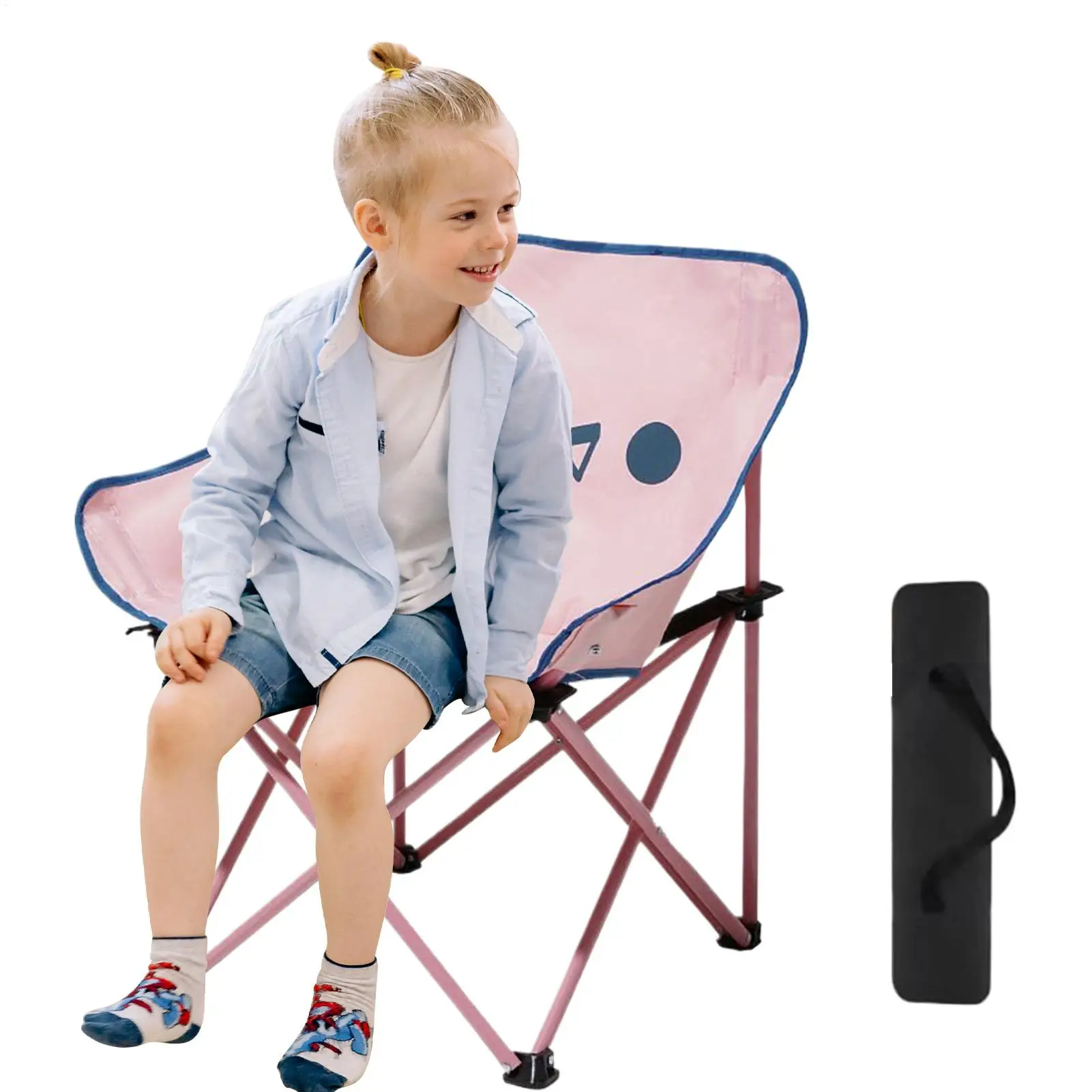 

Детский стул для кемпинга, детский оксфордский складной стул для кемпинга, пляжа, дышащие портативные сиденья-бустер, милая уличная мебель для занятий спортом