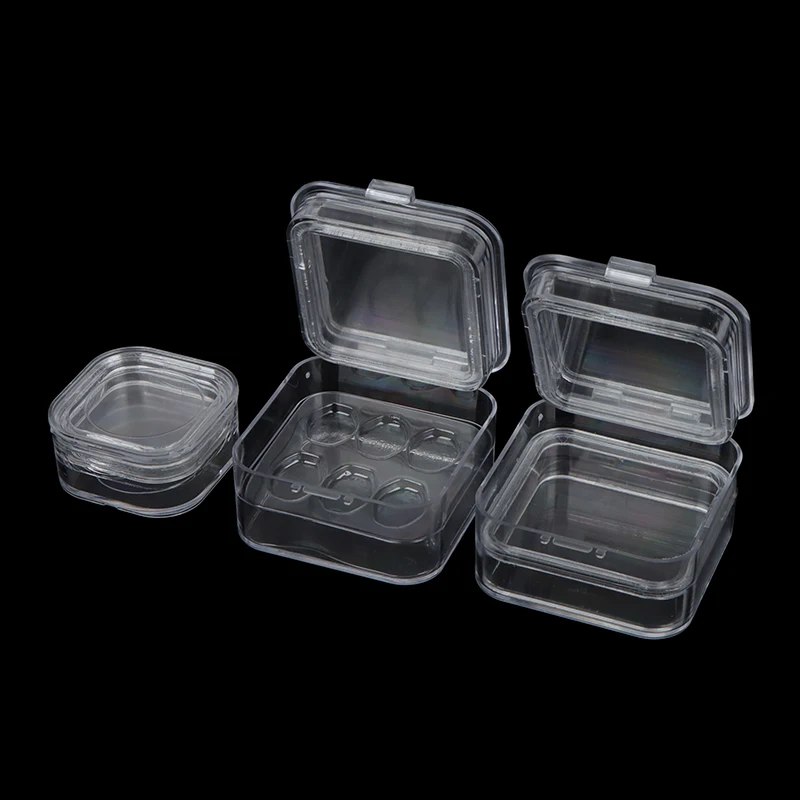 1pc Dental Tooth Box With Film Inside Membrane Tooth Implant Transparent Plastic Box Laboratory Tools