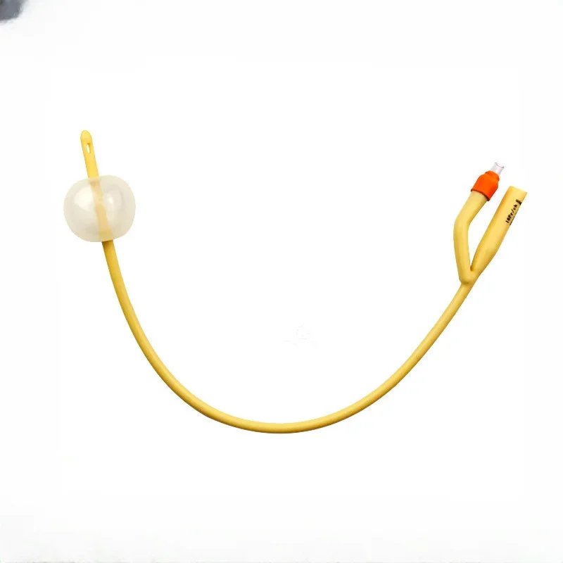 2 Way Foley Latex Medical Catheter, Silicone Coated Urology with Plastic Valve, Large Size Foley Catheter FR28 FR30 CE