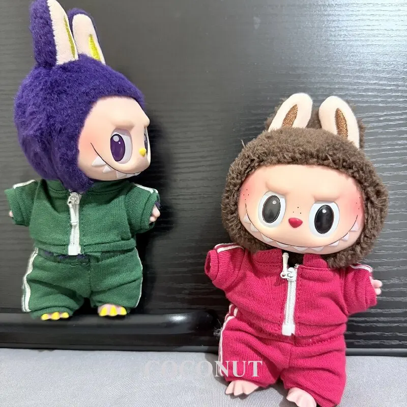 

Спортивный костюм для куклы Ropa Labubu 17 см, одежда в спортивном стиле, мини-кукольный комплект, одинаковая шляпа-модная одежда, наряд