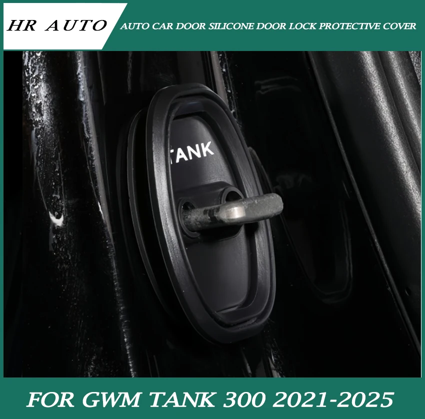 

Подходит для GWM Tank 300 2021-2025, автомобильная дверь, силиконовый дверной замок, защитный чехол, авто внешняя модификация, обновленные детали