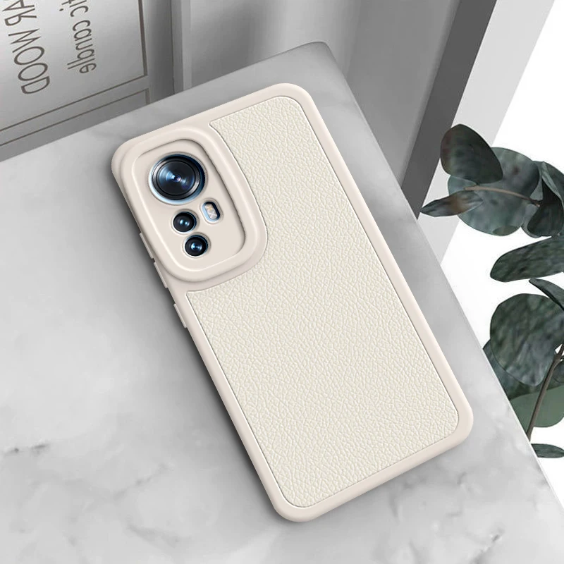 Original Case for Xiaomi Mi 12 12S Pro 12X 12T Ultra Lamb Skin Luxury Mi12 12Pro 12SUltra 5G Litchi Peel Pattern Soft Back Cover