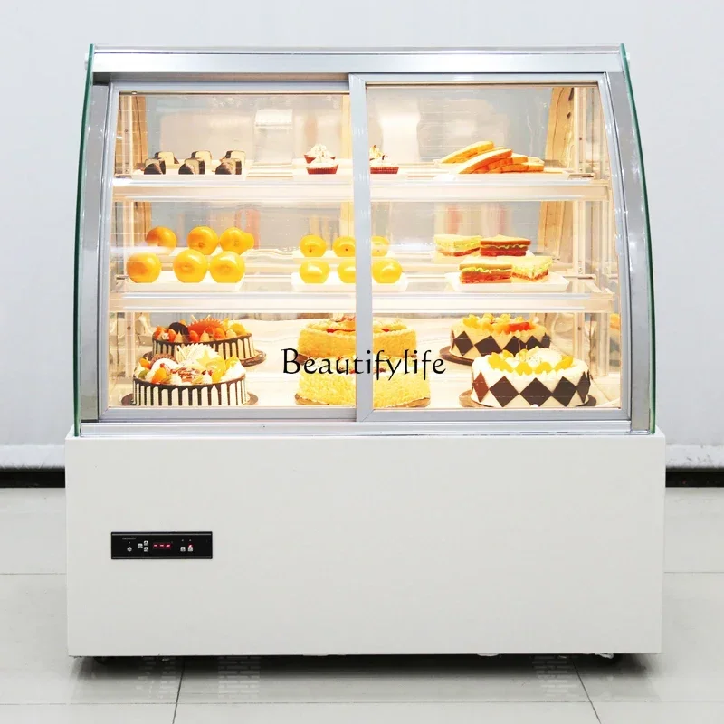 

Refrigerated display Commercial bread Dessert Deli fruit freezer Air-cooled fresh-keeping cabinet