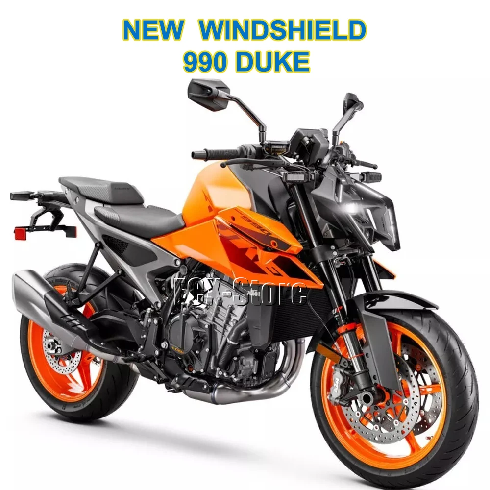 For 990 DUKE 990Duke 990 Duke 2024 Motorcycle Accessories 3 Color Windshield Sport Windscreen Screen Wind Deflector