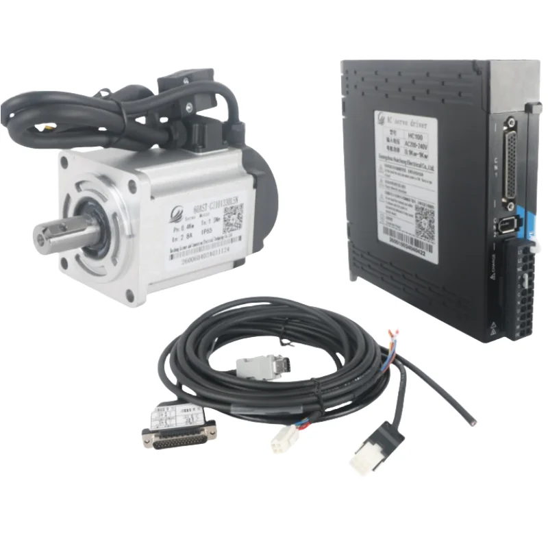 Servo Motor Kit, Speed 3000rpm, Torque 1.27NM, High-speed Servo Motor