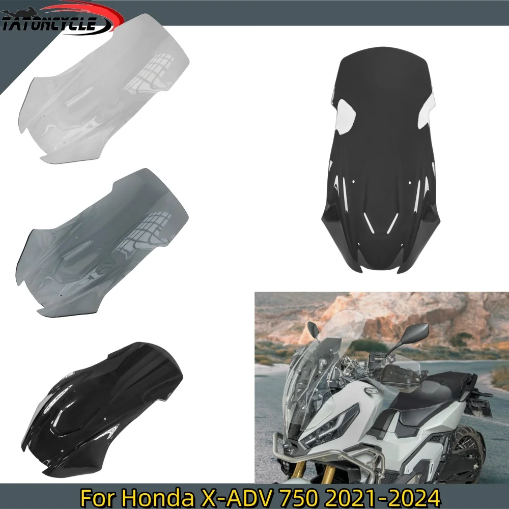 For Honda X-ADV750 XADV Windshield Windscreen Double Bubble Deflector Visor X-ADV 750 XADV750 Motorcycle Accessories 2021-2023