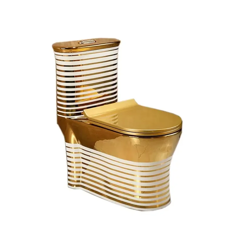 for Design Royal Gold Washbasin Sink Toilet Bathroom Ceramic Toilet Set