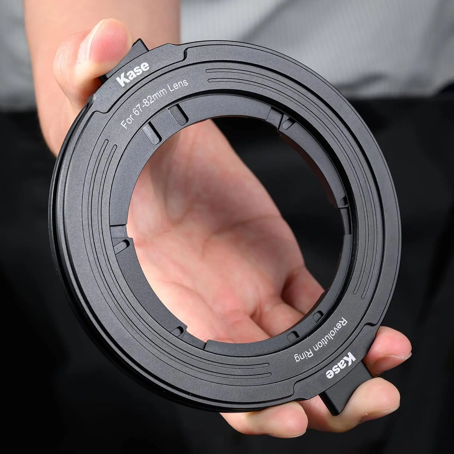 Kase Revolution Ring 67-82mm Variable Step-Up Filter Adapter Ring Adjustable for 67/72/77/82mm Lens Use With 82mm Camera Filter