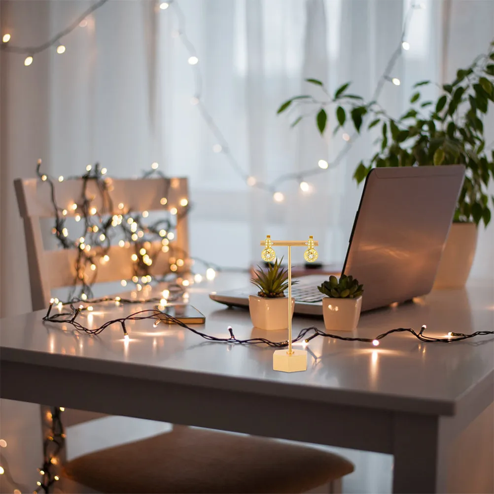 

1Pcs Metal Jewelry Display Stand Solid Rings Holder Stable Watch Bracelet Organizer Storage Rack for Store Counter