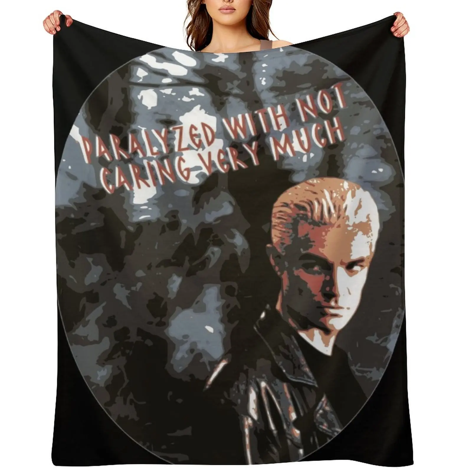 Paralyzed with not caring very much Throw Blanket anime for babies Comforter Thin Blankets