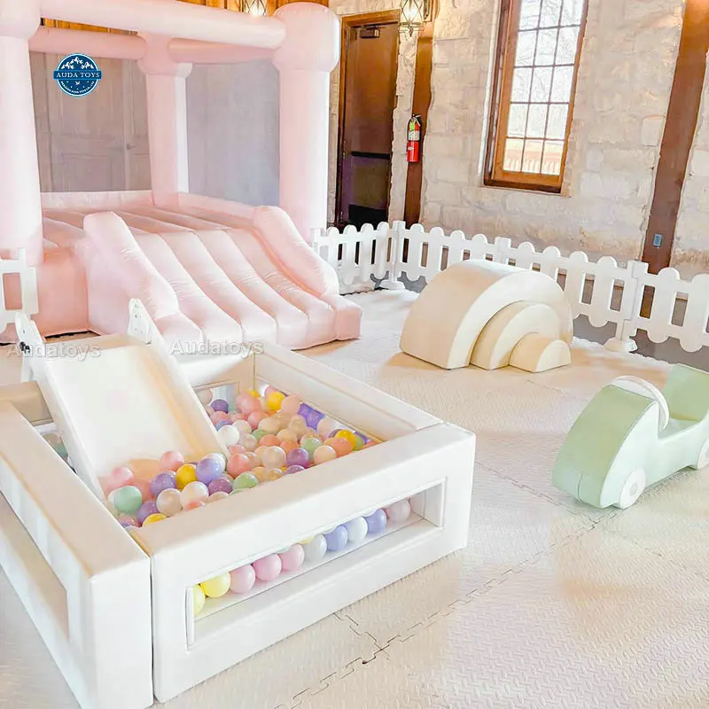 Cheap Mobile Baby Toddler Indoor Playground Pastel Soft Play Equipment Set 1 Year Warranty 500kg Capacity For Birthday