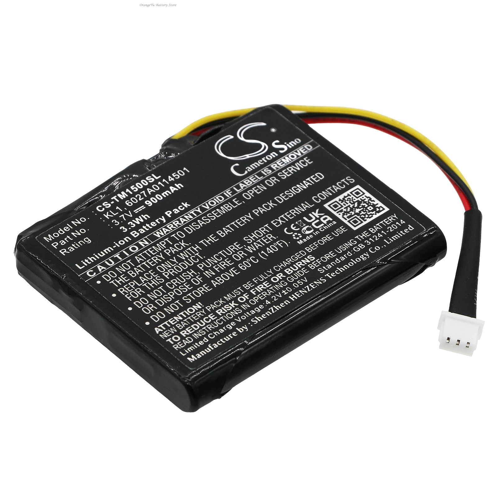 2025 NEW 3.7V900mAh Navigator Battery 6027A0114501 KL1 for TomTom VIA 1505T 1435TM 1505M 1405M 1435T 1535T 1405T 1505 1405 1400M - view 2