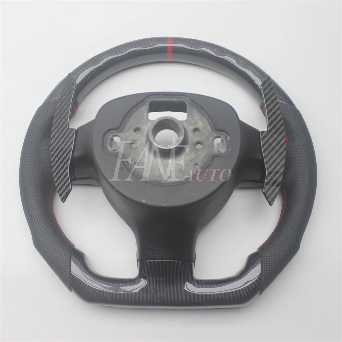 Real Carbon Fiber Steering Wheel for VW Volkswagen Golf 5 Mk5 GTI 2003-2009 Jetta Bora R36 R32 EOS Passat B6 With Shift Paddles