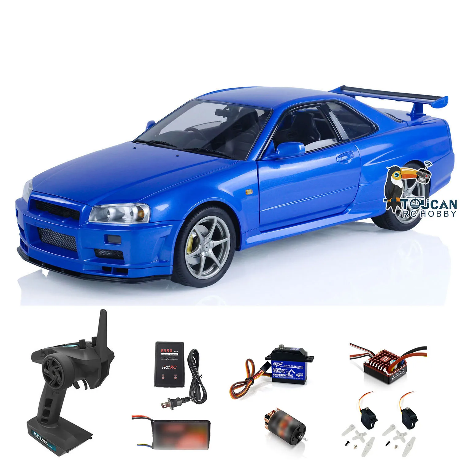 In Stock 1:8 Capo R34 RC High-speed Drift Cars RTR W/ Light 2-Speed Gearbox Motor Remoted Control Racing DIY Vehicles Model Toy