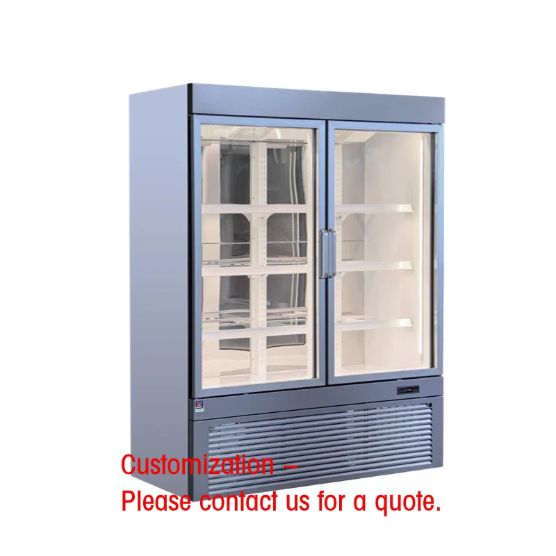 custom.Dual Temperature Marble Upright Cake Display Refrigerator | Commercial Chiller Freezer Showcase Pastry & Desse