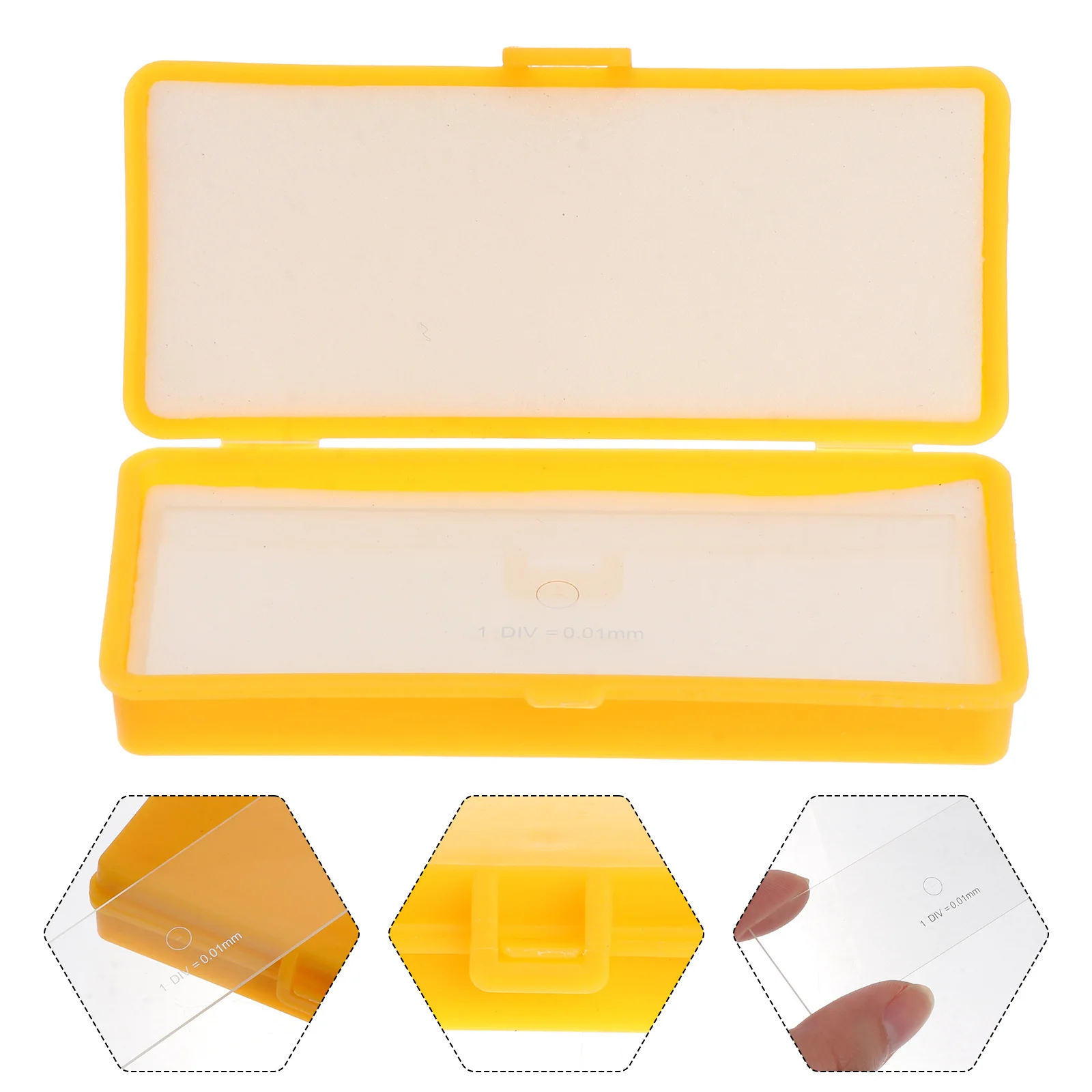 

Professional Microscope Micrometer Calibration Slide Replacement Slide Ruler Accurate Measuring Multifunction