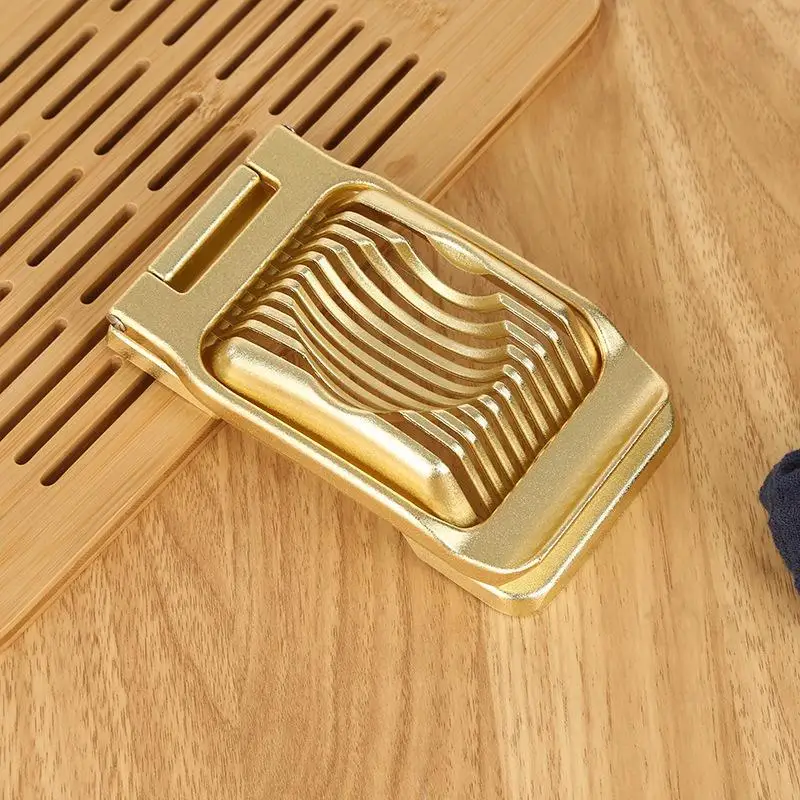 NEW Stainless Steel Egg Slicer With Sturdy Aluminum Alloy Body Sharp Cutting Wires For Home Kitchen Cooking Food Prep
