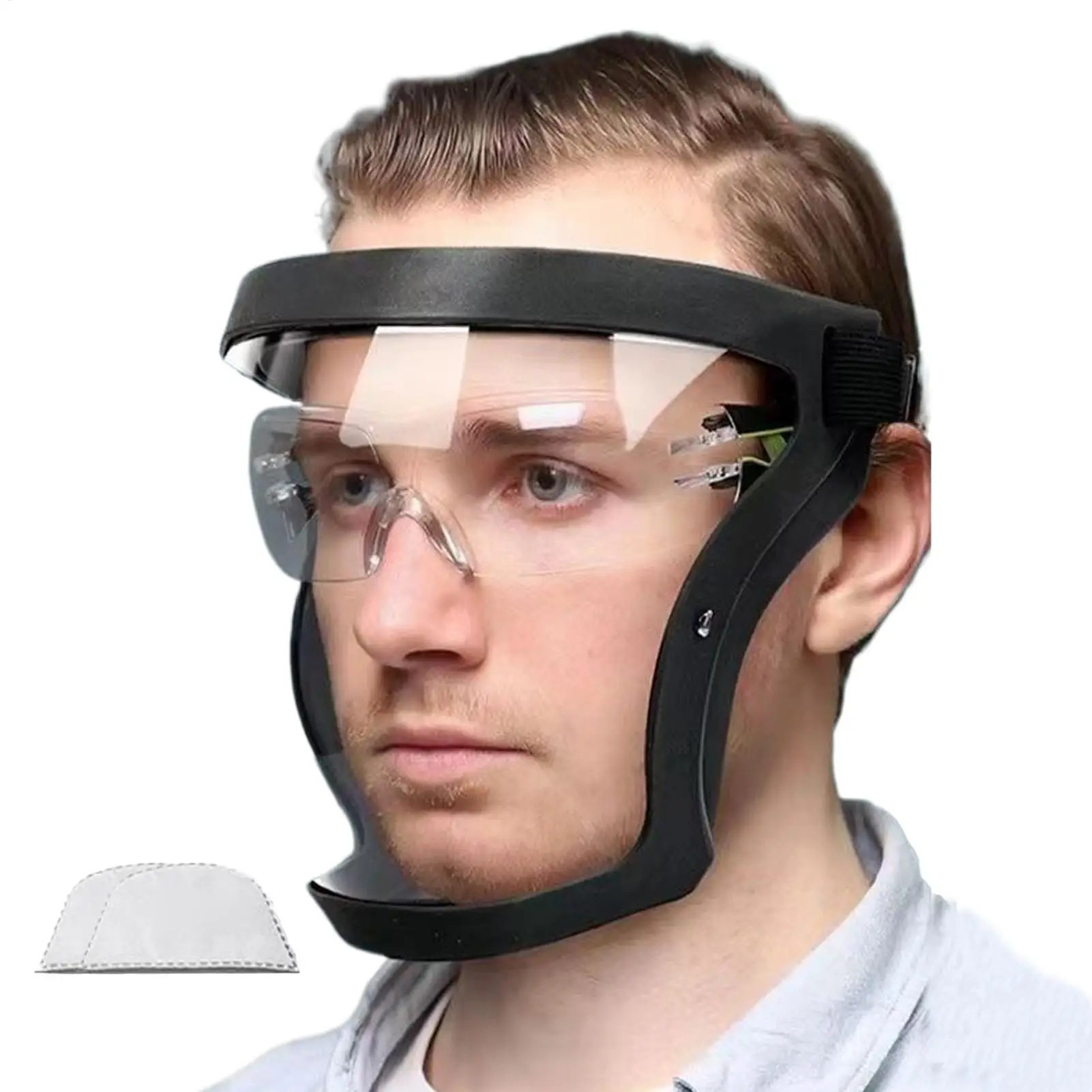 Car Sports Face Shield Windproof Cycling Goggles Full Face Mask Eye Protection Anti-Splash Transparent Protector
