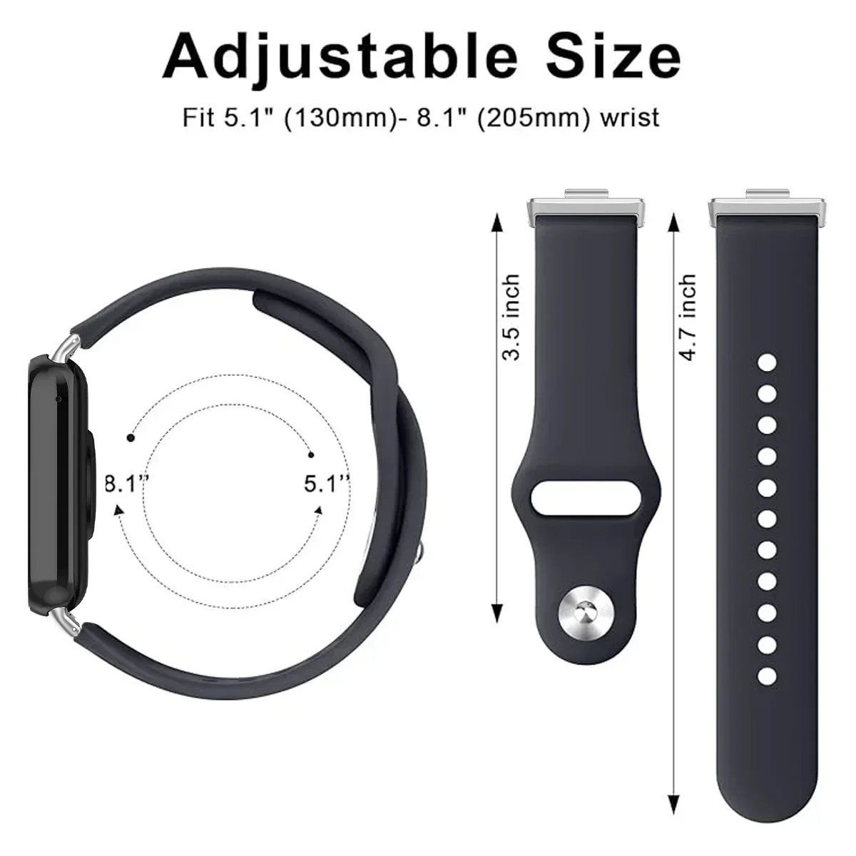 حزام من السيليكون لساعة Xiaomi Redmi Watch 4 ملحقات حزام رياضية بديلة سوار كوريا redmi watch 5 Xiaomi Band 8 pro bands