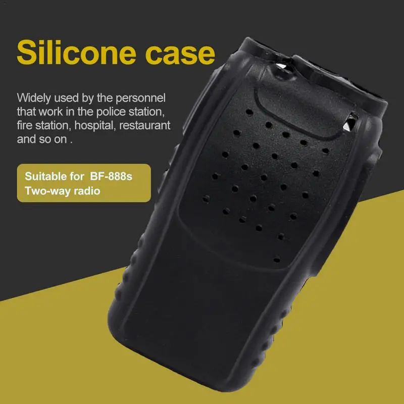 

Walkie talkie cover forBaofeng BF888S OX Radio Walkie Talkie Handheld Soft Silicone Case Protective bag forBaofeng walkie talkie