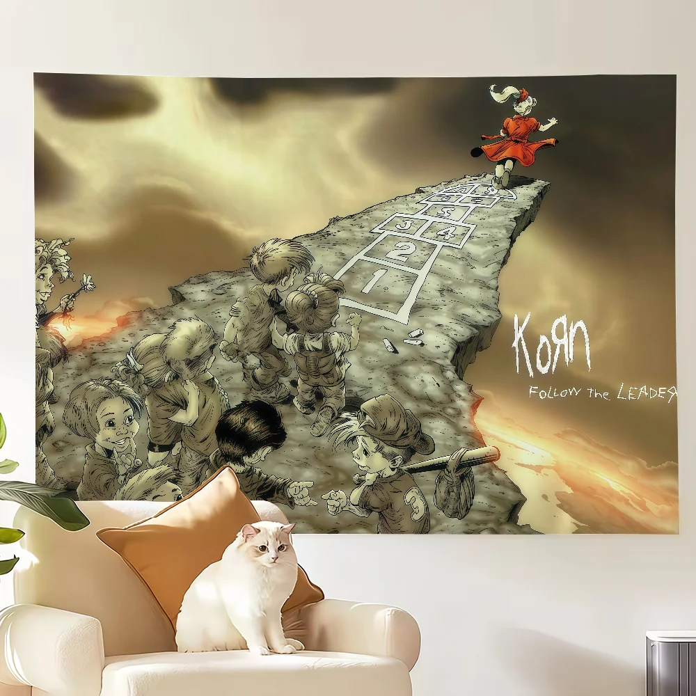 Rock Band K-KornS Personalized Flag Decoration Art Picnic Party Home Hanging Camping Outdoor Party Banner