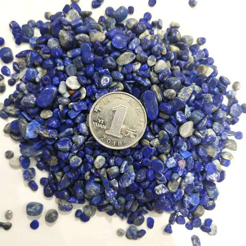 5-7mm 100g Natural Lapis Lazuli Quartz Crystal Chip Stone Polished Tumbled Gemstone Ore Mineral Rock Healing Home Aquarium Decor