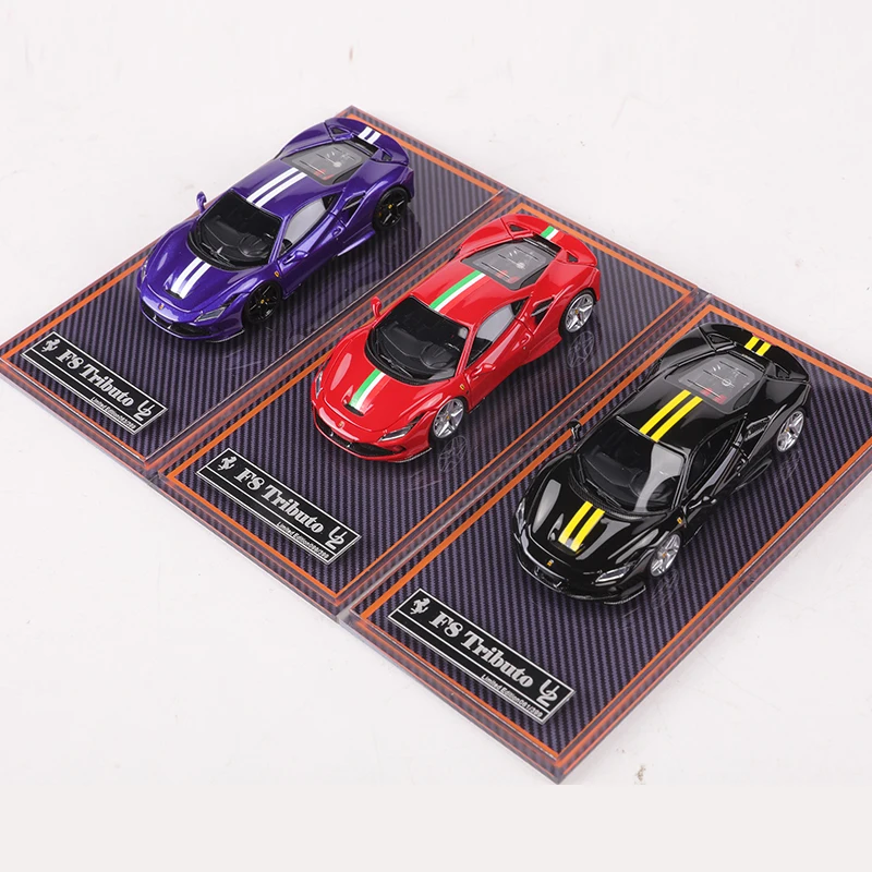 Diecast 1/64 Scale Ferrari Novitec F8 Resin Car Model Limited Edition Ferrari Car Model Collectible Toy Simulation Gift Display