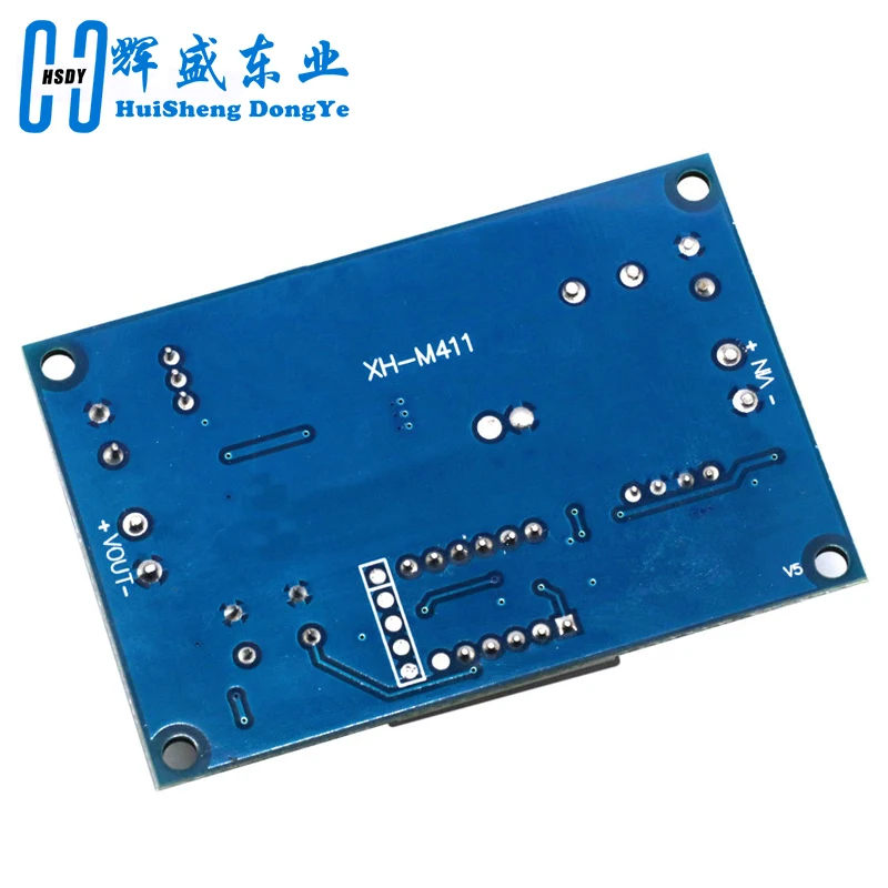 DC-DC Step Up Module DC 3V-35V to DC 5V-45V Boost Module Digital Voltmeter Boost Converter Board 5A Power Adjustable XH-M411