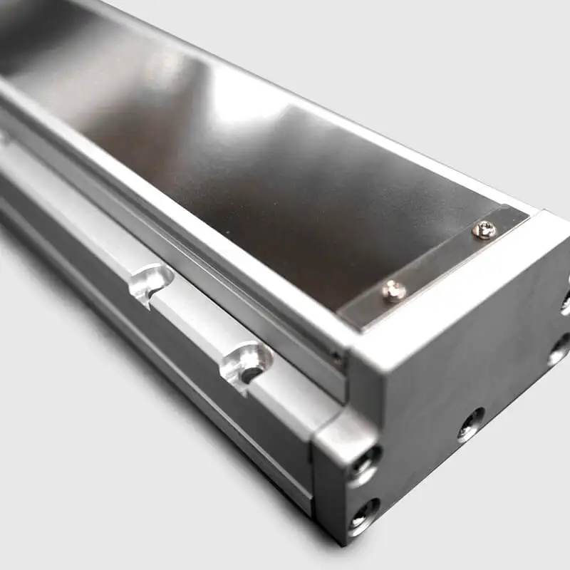 Vertical Load Capacity 80kg Linear Motion 0.01mm Position Accuracy Rail Guide System Built-in Ball Screw Actuator