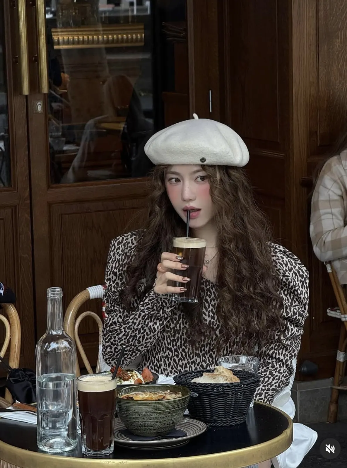 

Japanese Sweet Girl Ruffled Puff Sleeve Leopard Print Top 2026 Spring New Fashion Trendy Casual Versatile Top