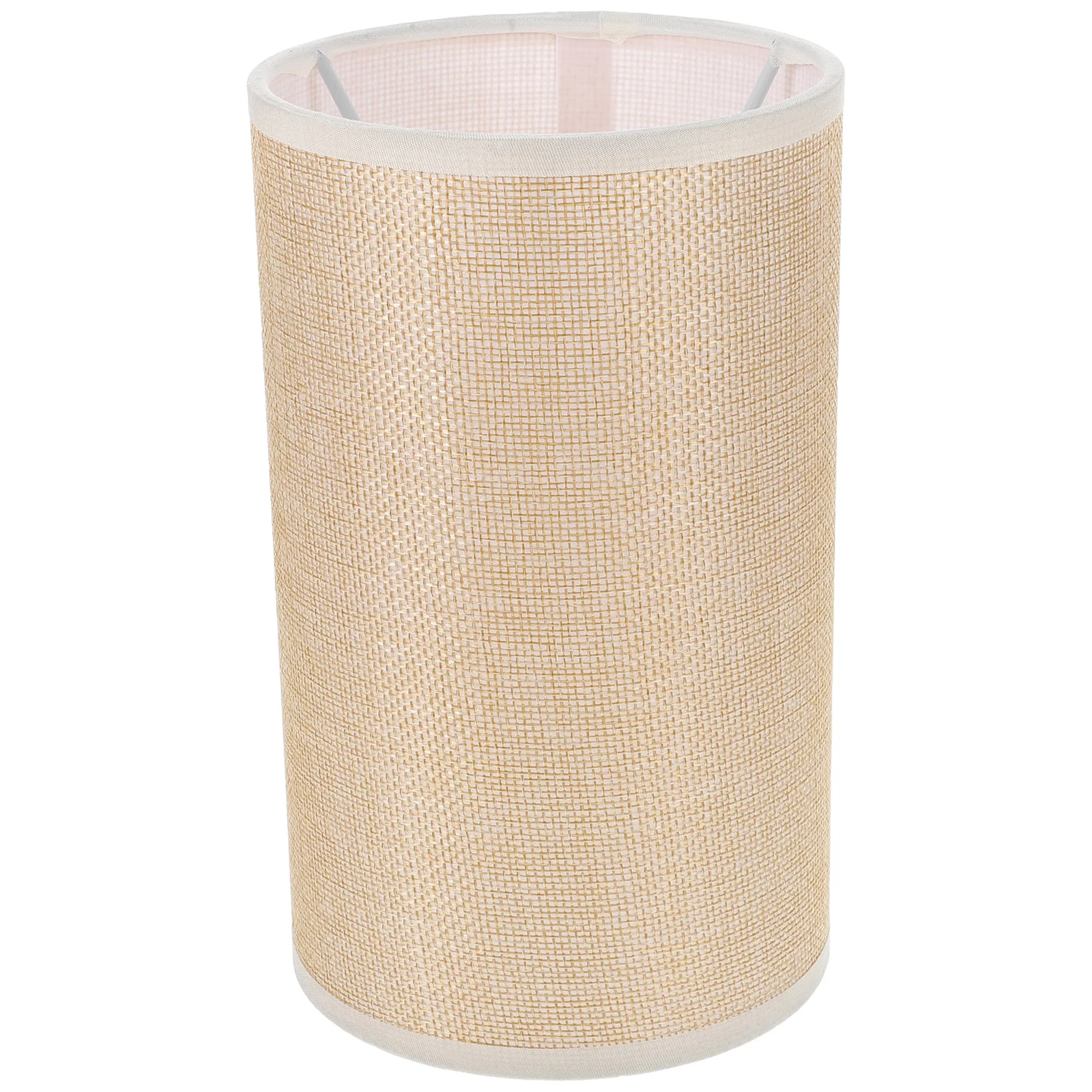 

Elegant Fabric Lampshade Cylinder Drum Shade Fade Resistant Cloth Cover Desk Table Lamp Bedroom Living Room Study Office