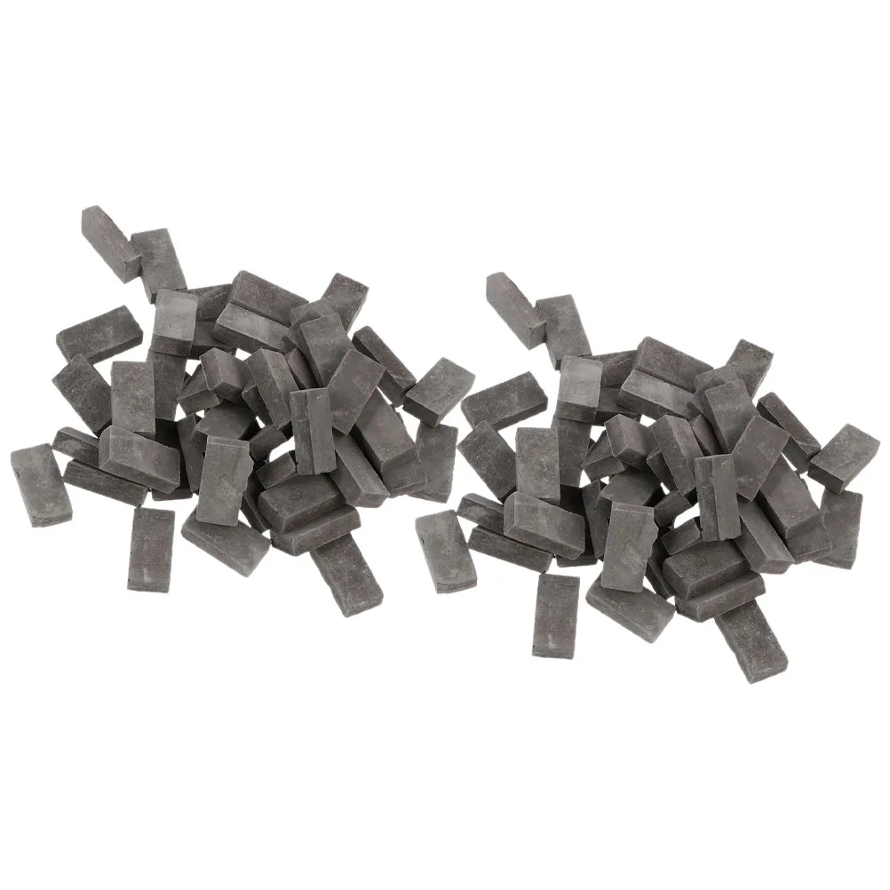 

100pcs Brick Sand Table Construction Miniature Wall Building Blocks Diy Craft Supplies Simulation Clay Blocks For Micro