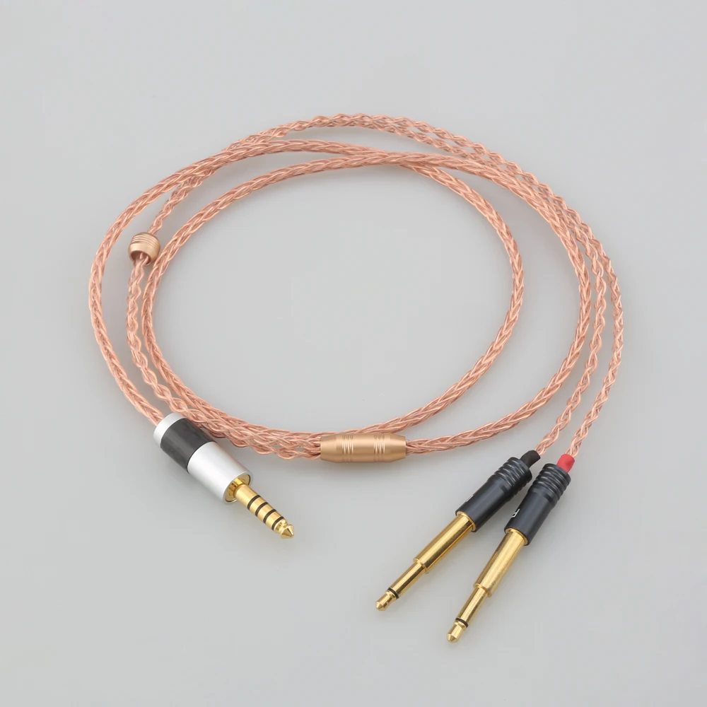 

6.5mm 2.5mm 4.4mm XLR 8 Core Silver Plated OCC Copper Earphone Cable For Meze 99 Classics NEO NOIR Headset Headphone