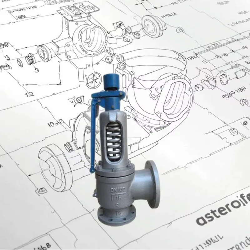Full lift steam boiler safety valve A40Y-100I DN32 PN16-steam/gas spring loading
