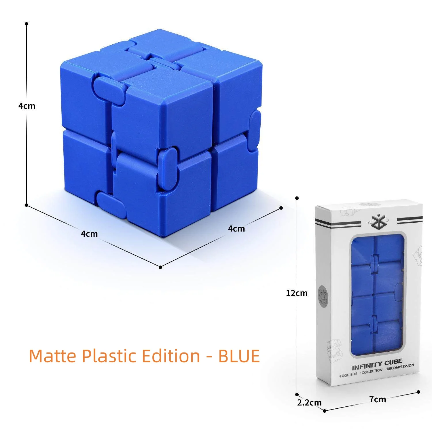 Legering & Kunststof Infinity Cube Fidget Toy Ultra-duurzame Sensorische Stressverlichter voor Volwassenen & Kinderen Angstverlichtende Cadeau