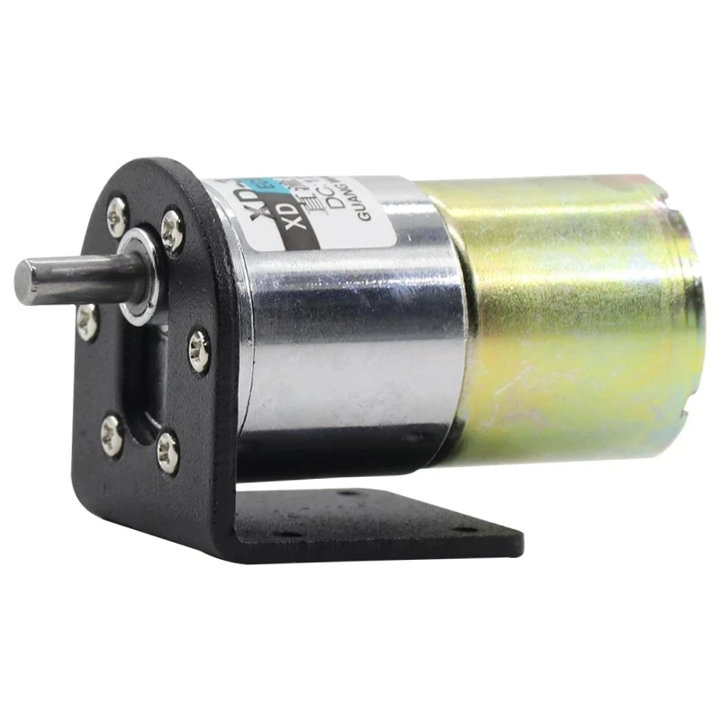 37GB520 DC Deceleration Motor 12V 24V 10W Eccentric Shaft 37MM DC Motor Adjustable Speed CW CCW High Torque Equipment