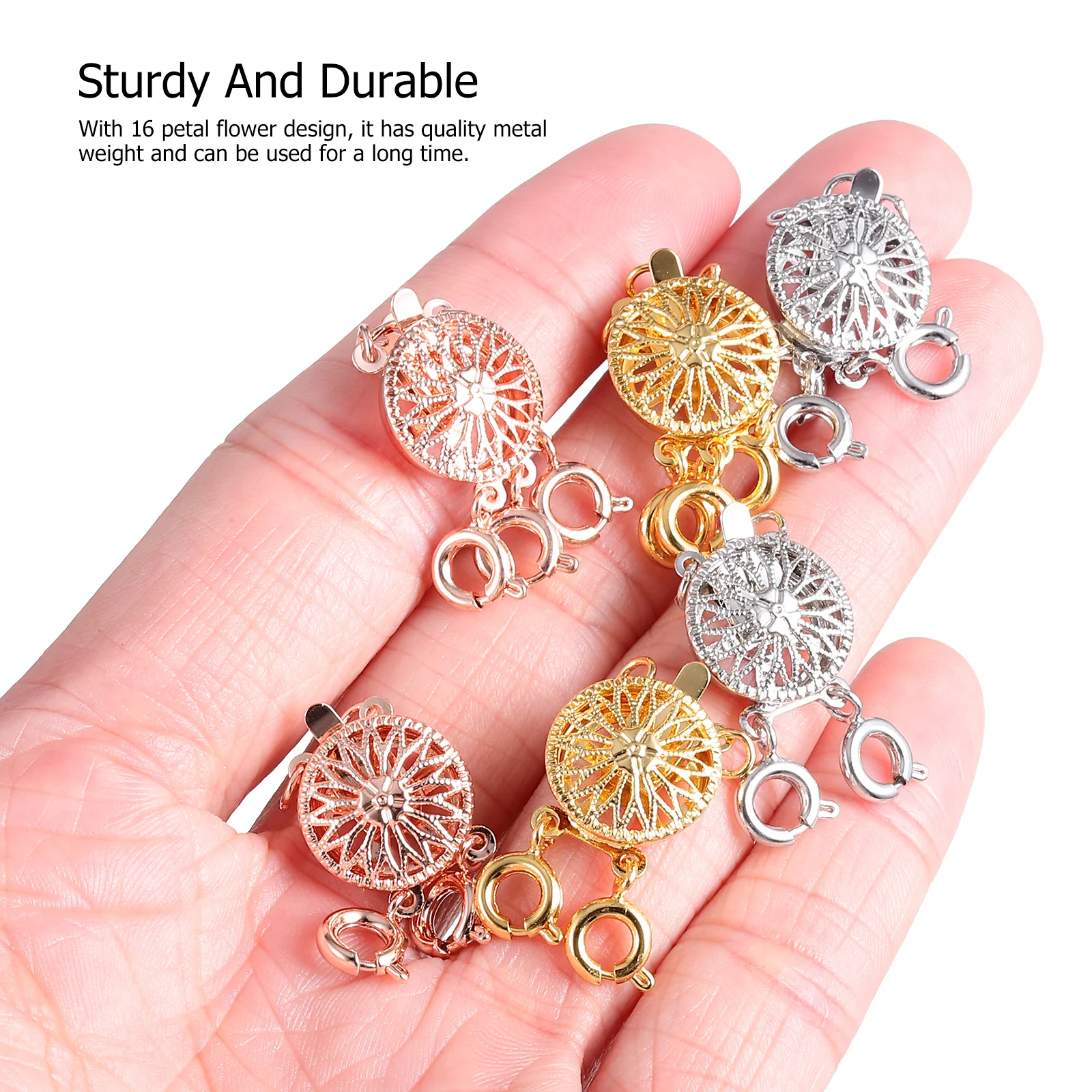 

Layered Necklace Spacer Clasps Multi Strand Jewelry Separator Connector For Bracelets Necklaces Three Strand Metal Necklace