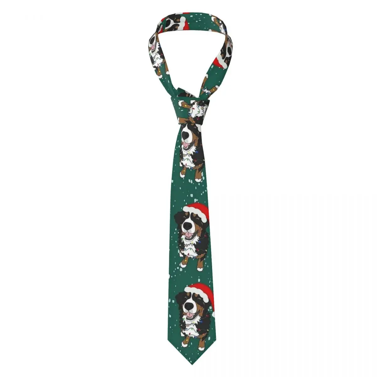 Christmas Bernese Mountain Dog Tie Wedding Neck Ties Adult Elegant Necktie Accessories Quality Custom Collar Tie