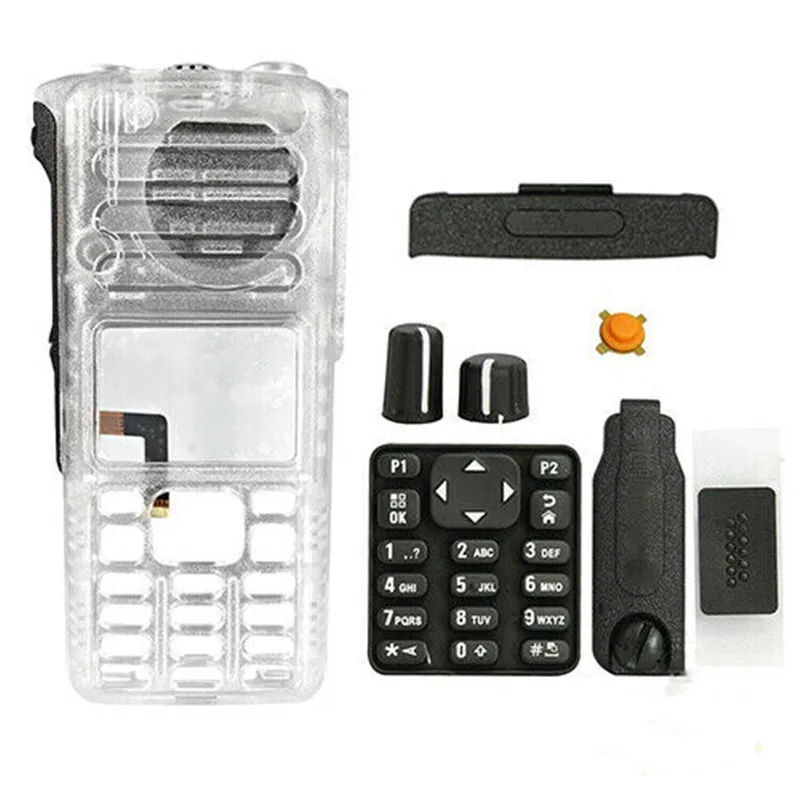 Walkie-Talkie Repair Replacement Housing Case For DGP8550e DGP8550 XPR7550 XiR P8668 XPR7550e Two Way Radio Transparent --VBLL