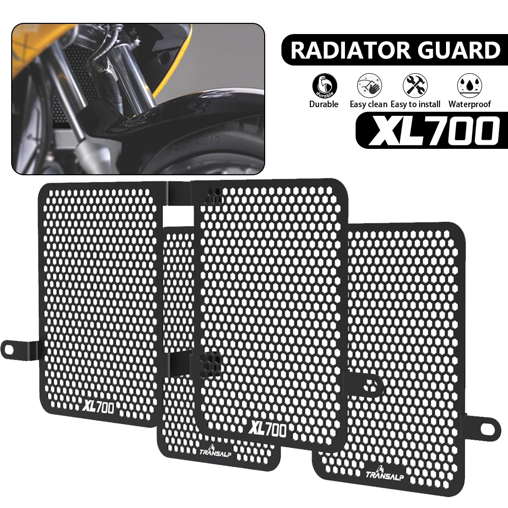 

For Honda XL700V Transalp 2008 - 2022 2021 2020 2019 2018 2017 XL 700V TRANSALP Radiator Grille Guard Protection Cover Protector